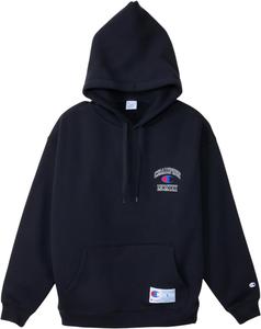 Мужская толстовка с длинными рукавами и капюшоном Champion ACTION STYLE C3-A130 с вышитыми и синельными нашивками