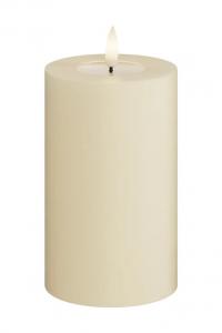 Светодиодная свеча Cream Bloklys 7,5 x 12,5 см Deluxe Homeart, бежевый