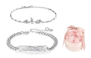 Браслет унисекс SHEEHHYY, белый/синий