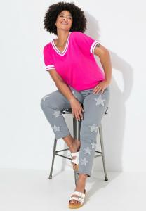 Джинсы облегающего кроя STARS 5 POCKETS Angel of Style, серый