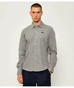 Рубашка Regular fit Aeronautica Militare, серый