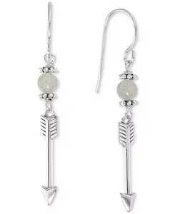 Серьги-Подвески с каменными бусинами и стрелами из стерлингового серебра Macy'S, labradorite