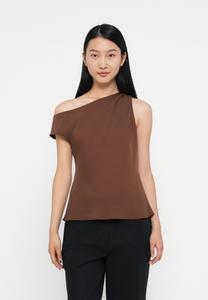 Блуза Calvin Klein ONE SHOULDER, Rocky Road/Grey