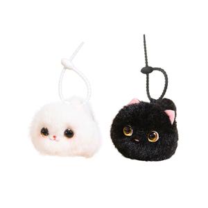 Подвеска Rolling Kitten Plush высотой 7 см TLXT, черный