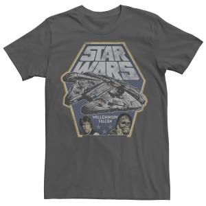 Мужская футболка Millennium Falcon Han Chewie Badge Star Wars