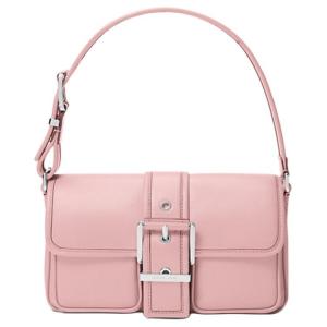 MICHAEL KORS Кожаная наплечная сумка Colby средний размер женская розовая