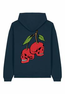 Толстовка CHERRY BACK PRINT - Hoodie Mira Paris, темно-синий
