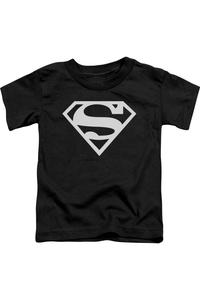 Футболка с логотипом Superman для малышей с коротким рукавом Gildan, черный