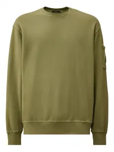 Толстовка с круглым вырезом и линзами C.P. Company, зеленый