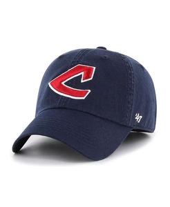 Мужская темно-синяя приталенная шляпа Cleveland Indians Cooperstown Collection Franchise '47 Brand, синий