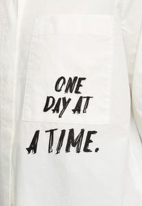 Блузка на пуговицах POPELINE s.Oliver, кремовый