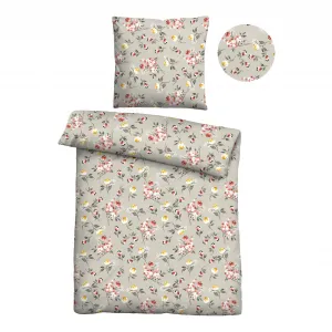 Castell - фирменное постельное белье «0351106», поликоттон, комфортно теплое, простое в уходе, дышащее, на молнии Castell - Markenbettwäsche, серый