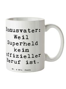 Бонусная кружка Папа-супергерой с надписью Белый Mr. & Mrs. Panda