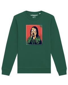 Свитер Watapparel Sweatshirt Mona Lisa Scream, темно-зеленый