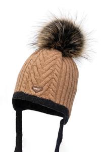 Детская шерстяная шапка BROCK II Jamiks, коричневый