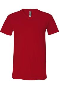 Трикотажная футболка BELLA + CANVAS с V-образным вырезом, красный