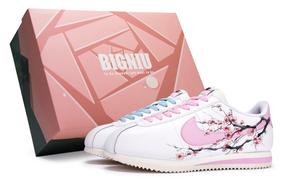 Кроссовки Cortez женские с низким верхом, красный/синий Nike