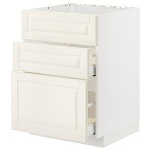 Базовая кабина с варочной панелью/вытяжкой и ящиком, белая/Bodbyn off-white, 60x60 см, Metod / Maximera IKEA