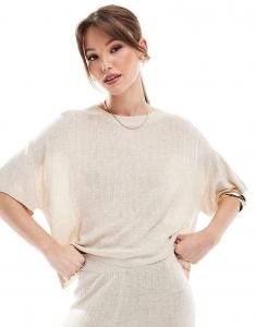 ONLY свободный легкий трикотажный топ в цвете «камень»