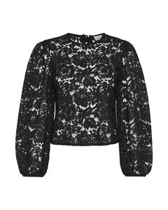 Кружевная блузка Kaffe Blouse, черный