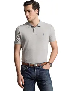 Поло Polo Ralph Lauren Classic Fit Stretch Mesh Polo Shirt, цвет Andover Heather