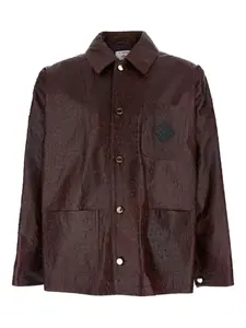 Куртка с тисненой нашивкой Casablanca, коричневый
