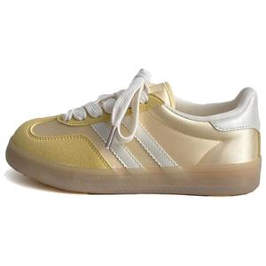 City camel Женские скейтерские кеды лоу-топ светло-желтого цвета, цвет Light Yellow