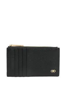 Картхолдер с декором Gancini Ferragamo, черный