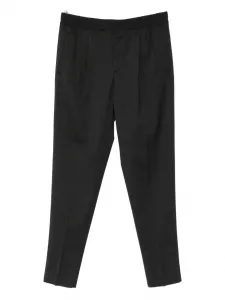 Зауженные брюки на резинке Zegna, серый