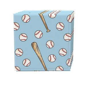 Набор салфеток, 100 % полиэстер, набор из 4 шт., бейсбольные мячи и биты 18x18 дюймов