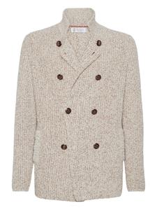 Brunello Cucinelli двубортный кардиган, нейтральный