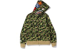 A BATHING APE BAPE ABC Shark Толстовка на молнии на молнии, синяя, Розовый