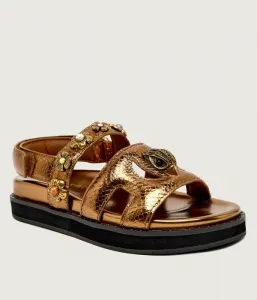 Кожаные сандалии EAGLE Kurt Geiger, золотой