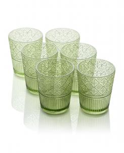 Набор из 6 акриловых бокалов для коктейля «Виктория» Certified International, зеленый