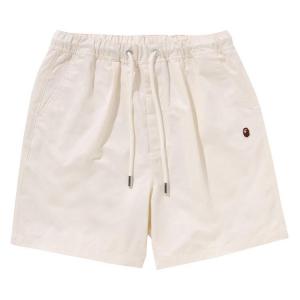 Шорты BAPE Ape Head One Point 2 Pleat Easy Chino Shorts, Ivory