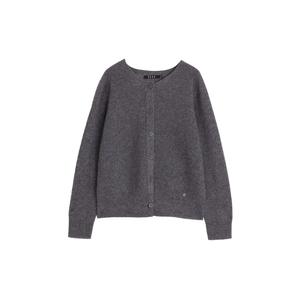 Кардиган женский с круглым вырезом утолщенный ELLE, темно-серый