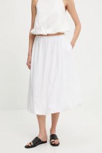 Хлопковая юбка Answear.Lab, белый