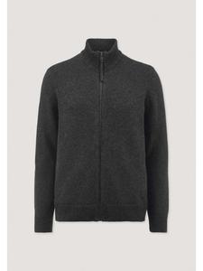 трикотажная куртка антрацитового цвета Hessnatur