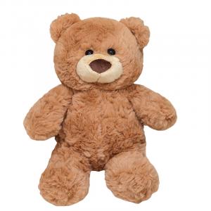 Плюшевая кукла с мультяшным рисунком медведя высотой 25 см MLING, коричневый
