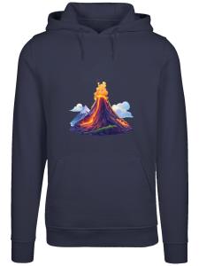 Толстовка F4NT4STIC Vulkanausbruch, светло-синий/темно-синий