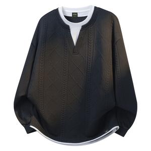 Свитшот Unisex Crew Neck Moderate Mock Two Piece Jeep, черный