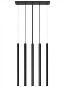 Nice Lamps Подвесной светильник FIDEUS 5, черный (В)90 см (Д)45 см