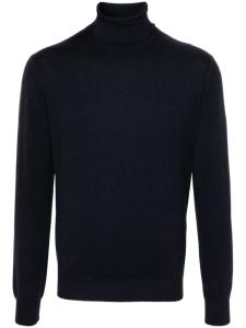 Джемпер из смесовой шерсти с высоким воротником Dell'oglio, синий