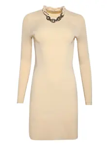 Платье с длинными рукавами Rabanne, бежевый