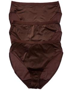 Трусы Wacoal 3pk Inner Sheen Hi-Cut Wacoal, коричневый