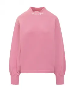 Толстовка с изогнутым воротником и логотипом в виде воздушного шара Palm Angels, розовый