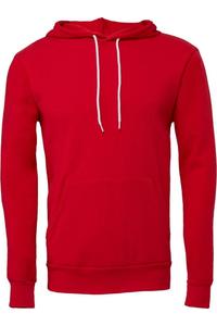 Толстовка с капюшоном из губчатого флиса BELLA + CANVAS, красный