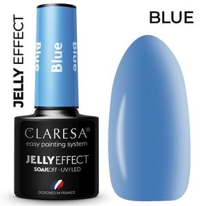 Желе синий 5мл разноцветный гибридный лак Claresa