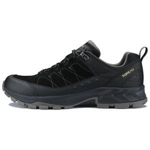 Антискользящие износостойкие низкие треккинговые ботинки мужские Black TOREAD, черный/грязево-голубой