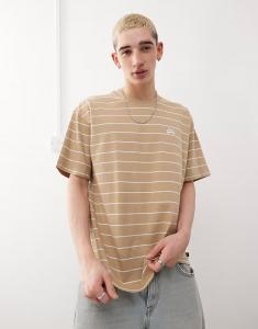 Футболка Nike SB stripe бежевого цвета